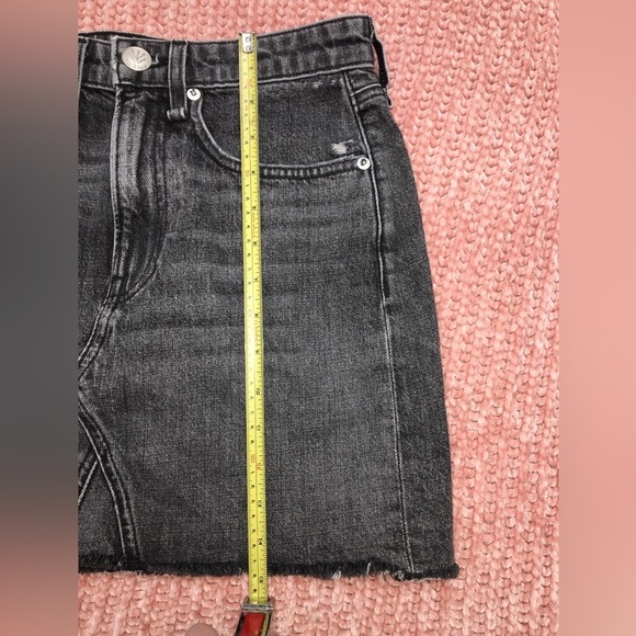 Rag & Bone Black Denim Cut Off Skirt size 25 NWOT - Picture 9 of 9